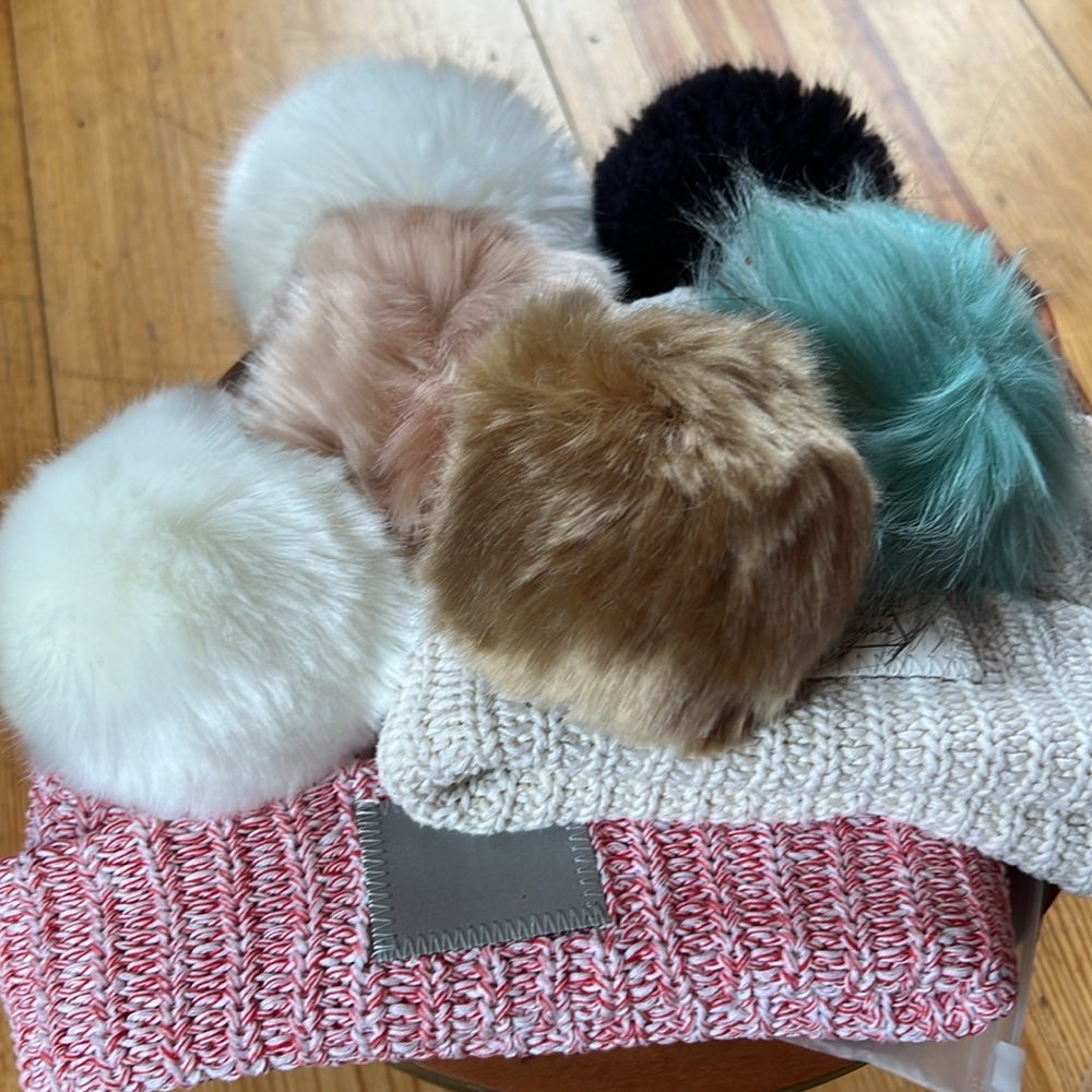 Love Your Melon Hats and Interchangeable Pom Poms Bundle